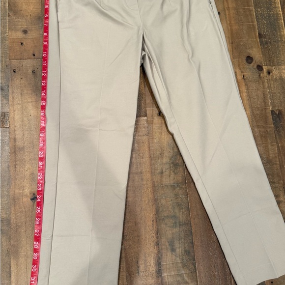 NWT J.Jill Essential Cotton Slim Leg Pants Tan Canvas - 8P - Picture 3 of 7